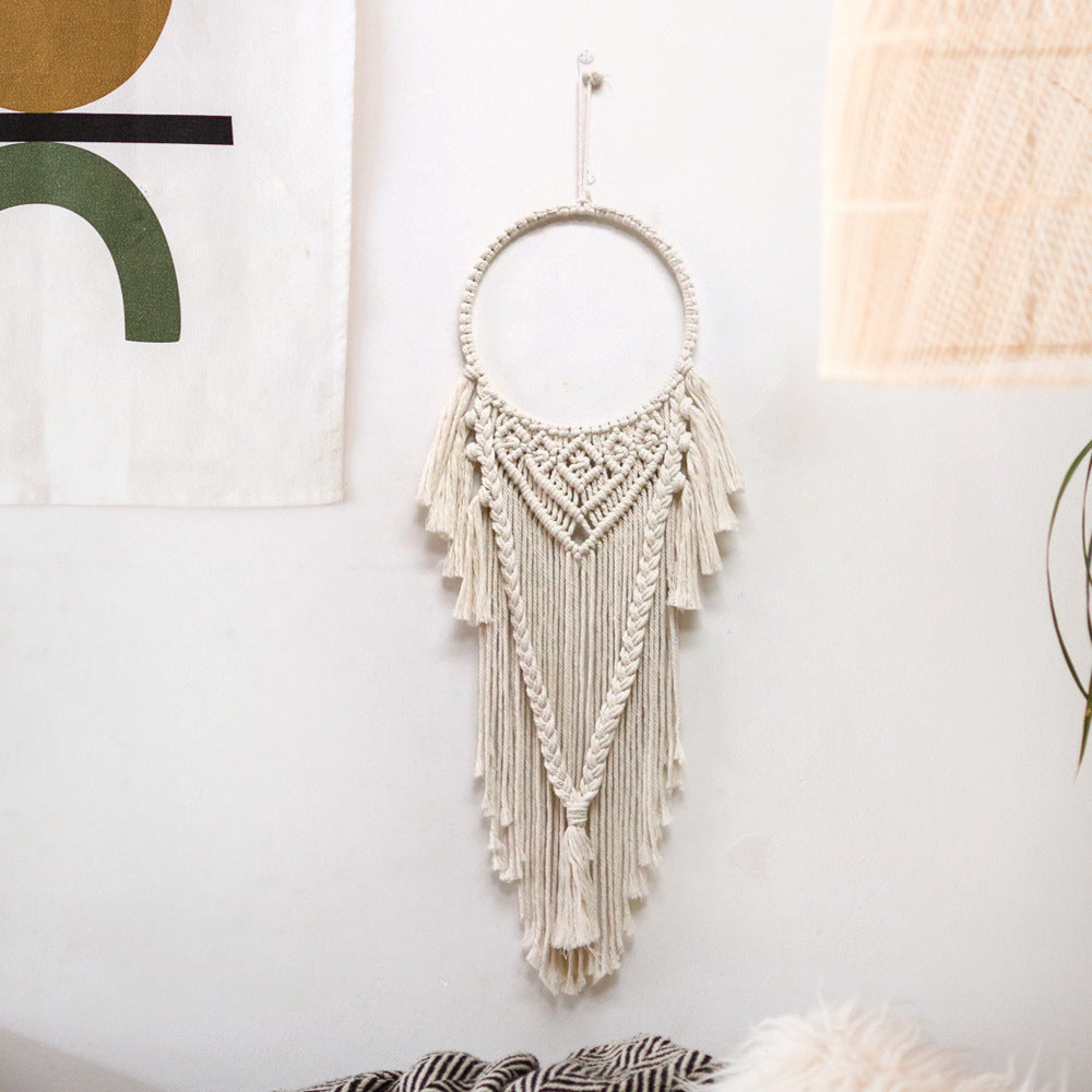 Makramee Wanddekoration mit elegantem Reiz