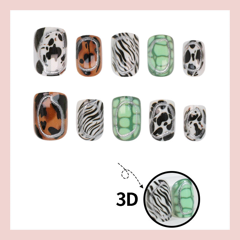 Kunstnagelset mit trendigen Tiermustern Brehn