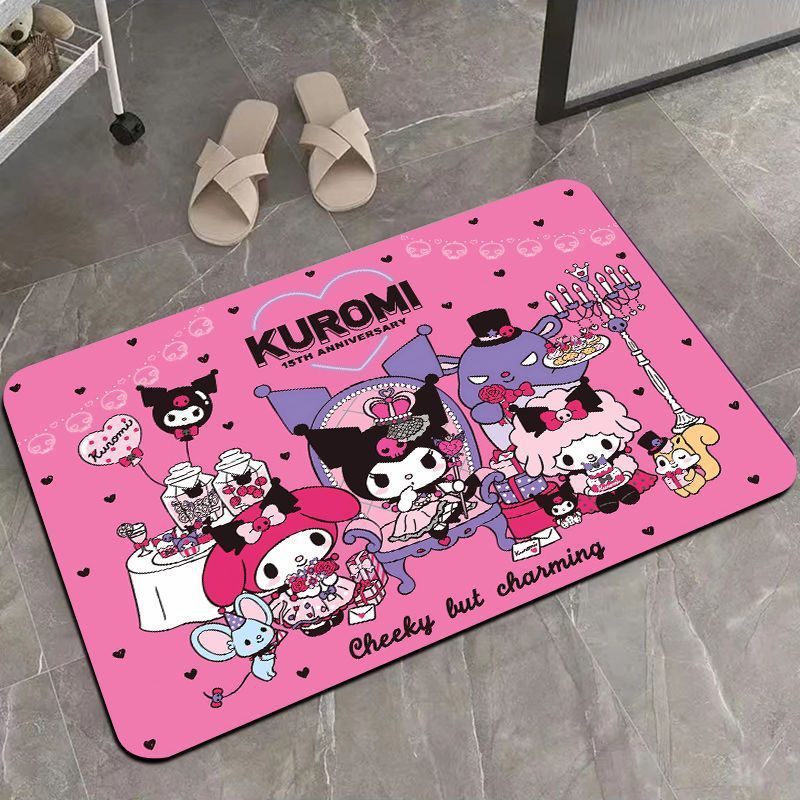 Dekorative Fußmatte im Cartoon-Stil