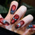 Themenbasierter Spider-Man inspirierter Press-On Nagelkunst Set Brehn