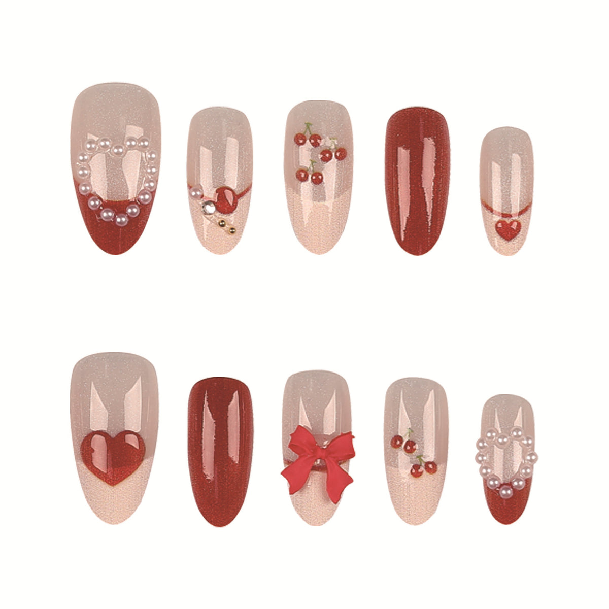 Künstlerische Nagelspitzen Set