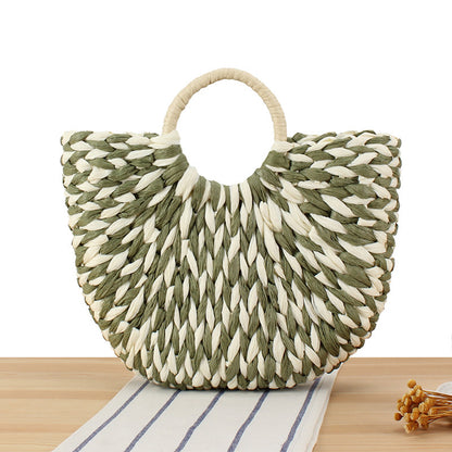Handtasche Aus Handgefertigtem Flechtmaterial mit Modernem Design Brehn