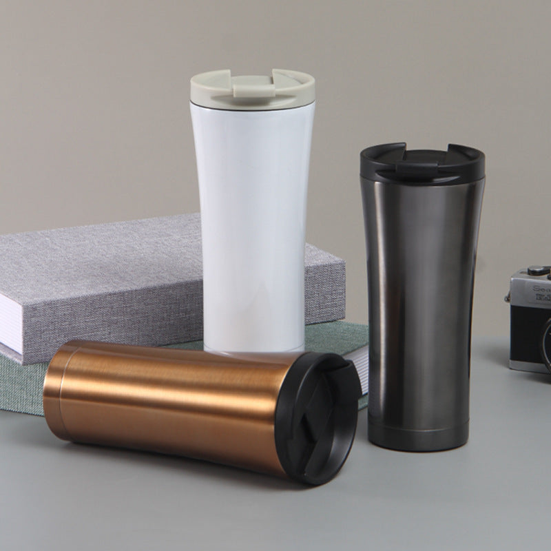 Damen eleganter doppelwandiger Kaffeebecher mit rutschfestem Silikonboden Brehn