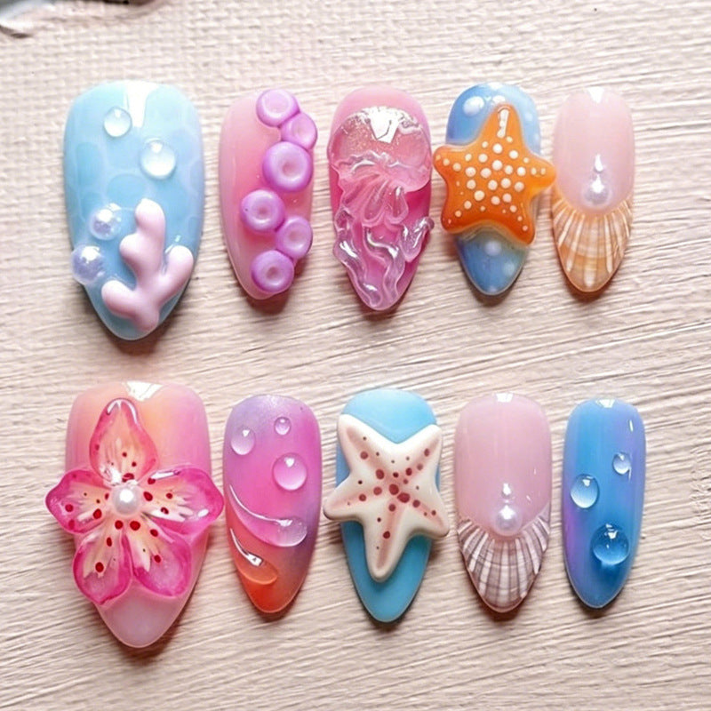Kunstnagelset mit maritimen und kreativen Designs Brehn