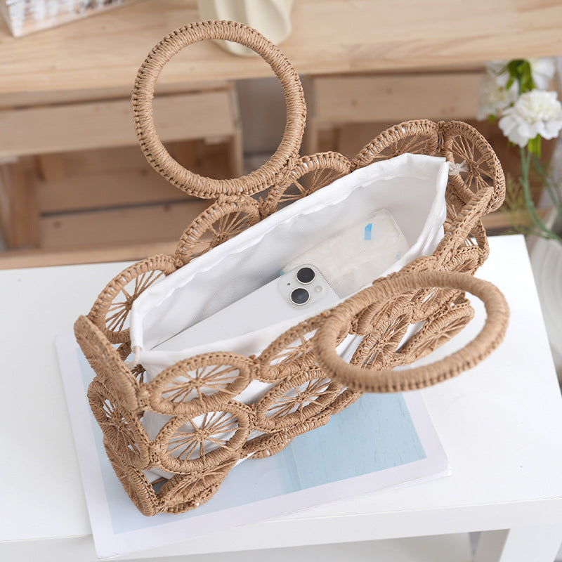 Handtasche mit Kunstvollen Kreisdetails Brehn