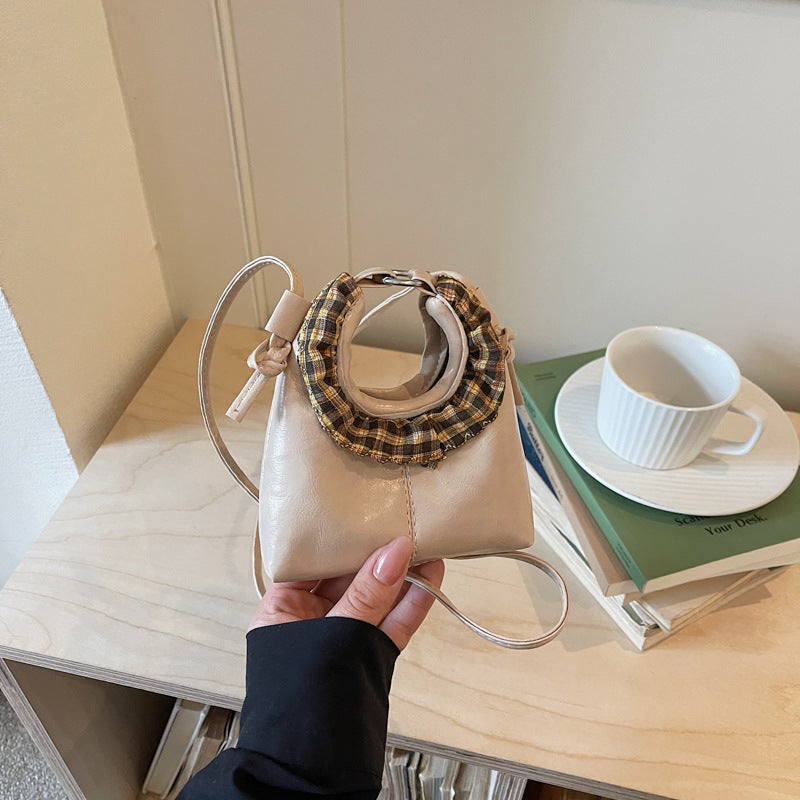 WoStylish Handgefertigte Leder Eimer Tasche Brehn