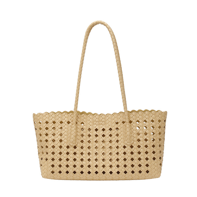 WoHandgewebte Strohtaschenmarkt Tote Bag Brehn