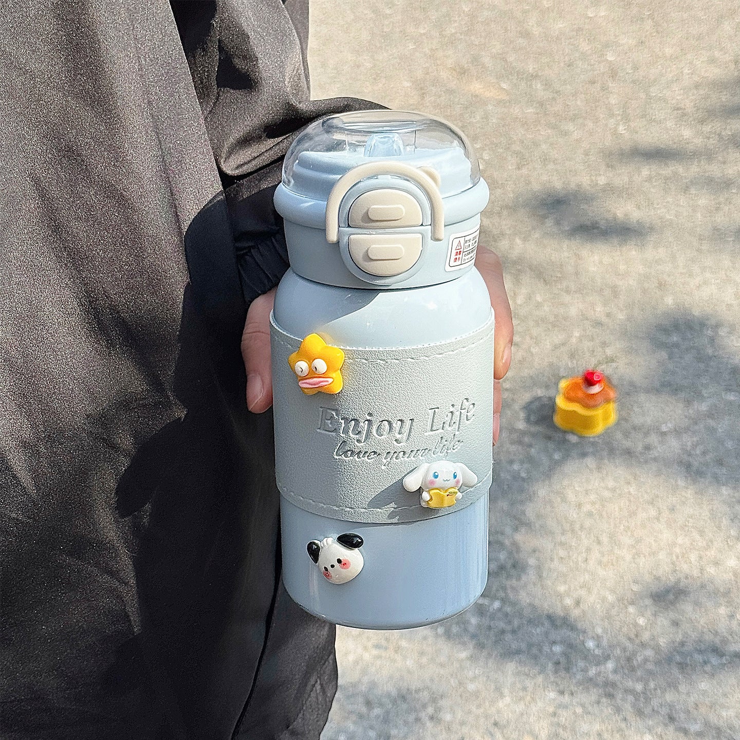 Damen multifunktionale Trinkflasche mit kreativen Silikon-Elementen Brehn
