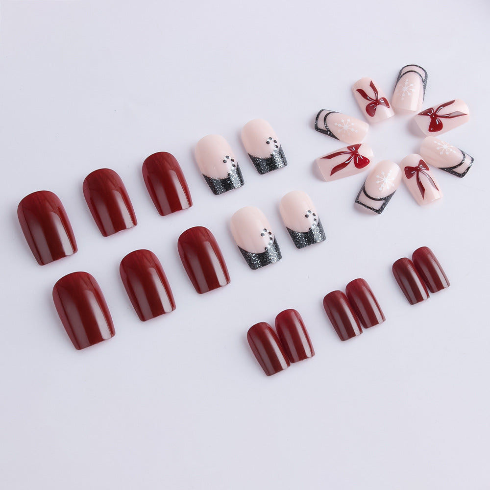 Festive Glamouröse Press-On Nagelkunst Set Brehn