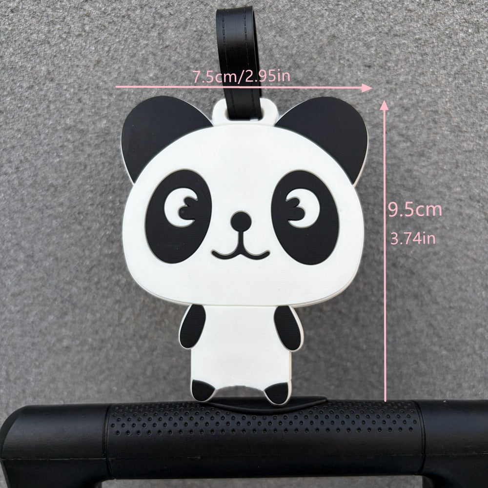 Niedlicher Panda-förmiger Gepäckanhänger Brehn