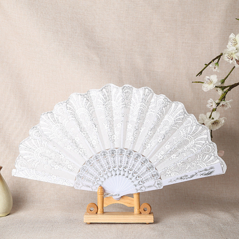 Damen elegante Spitzen Fächer Brehn