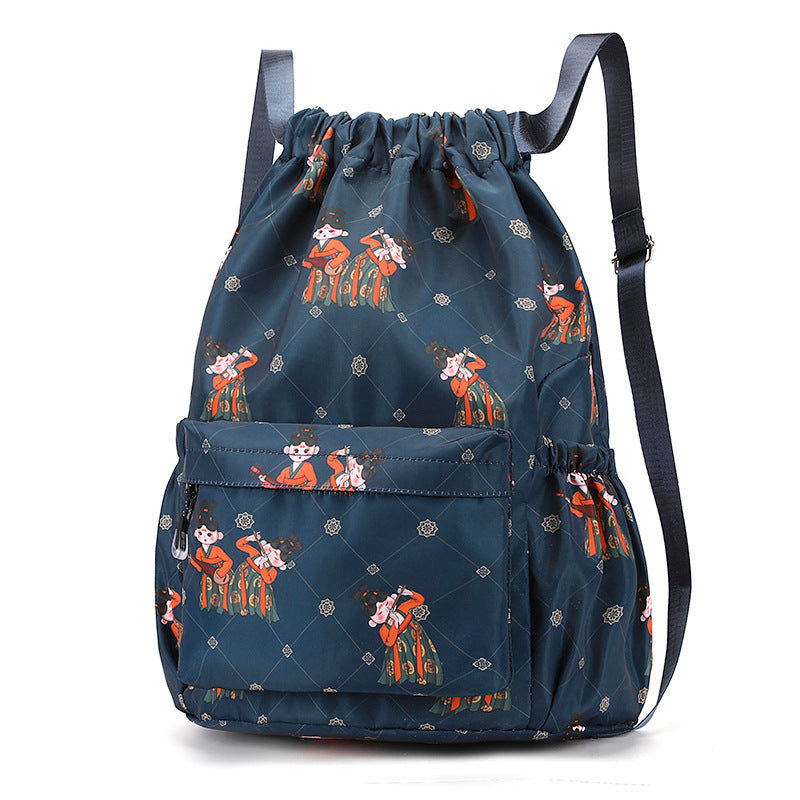 Fun Cartoon Print Drawstring Rucksack Brehn