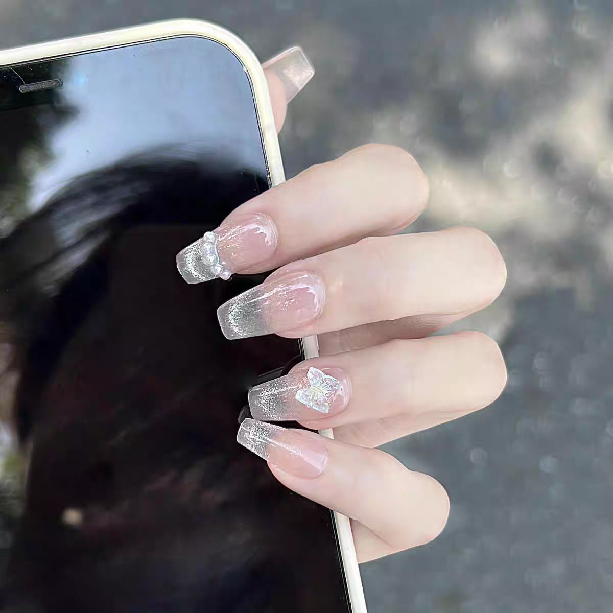 Künstlerisch geprägtes Druck-Nagelset Brehn