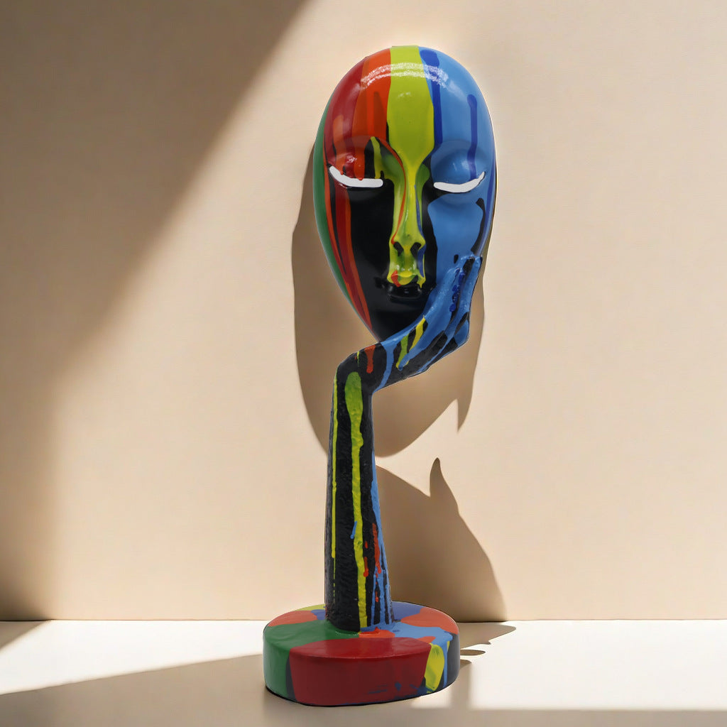 Kunstvolle Dekoration in Gestalt einer nachdenklichen Figur Brehn