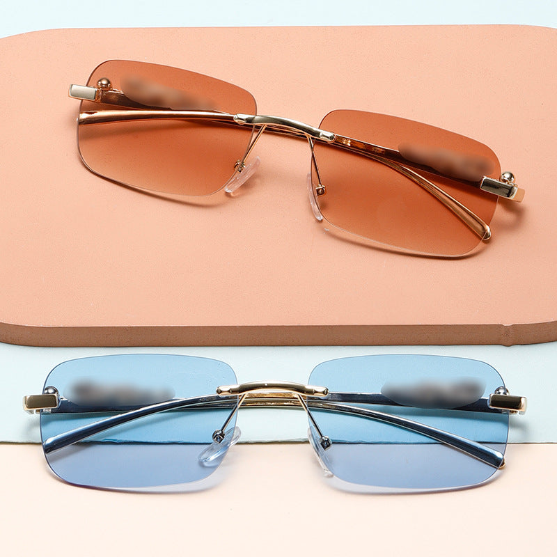 Damen stilvolle rechteckige Sonnenbrille Brehn