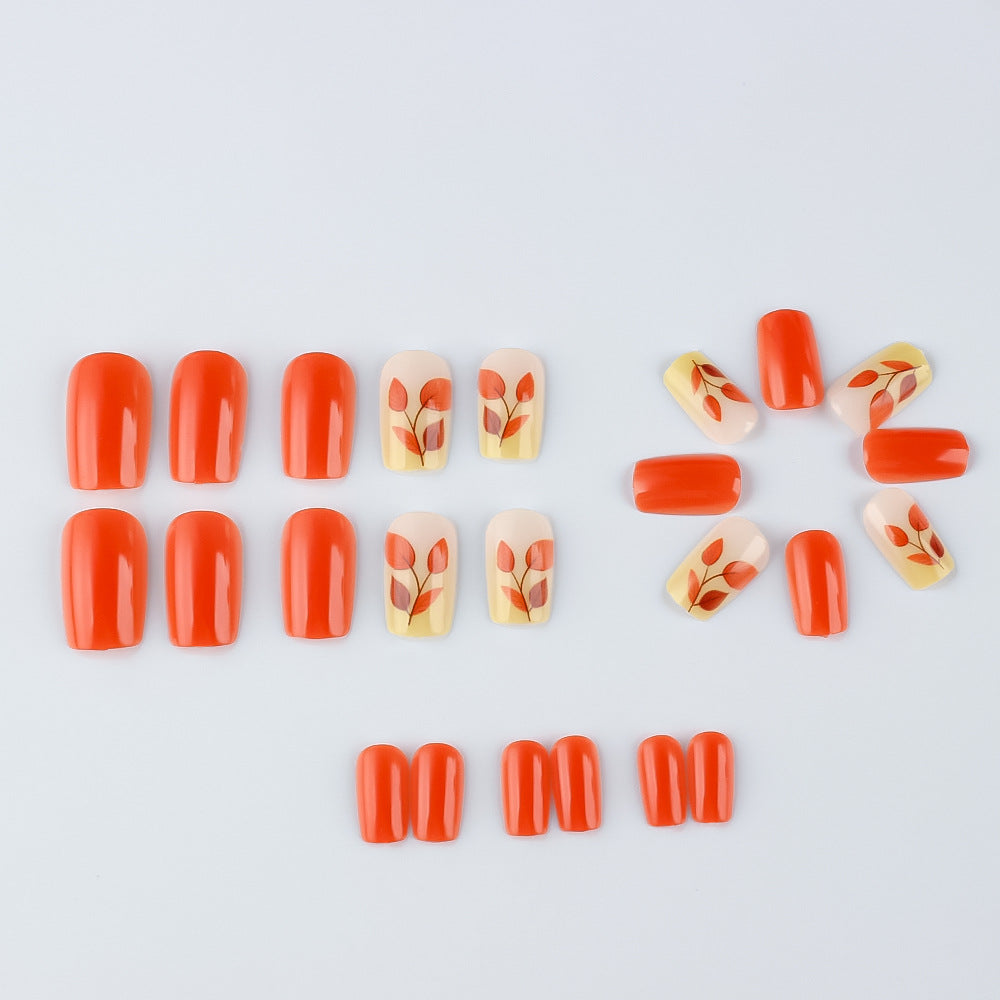 Herbst-Themen Press-On Nagelkunst Set Brehn