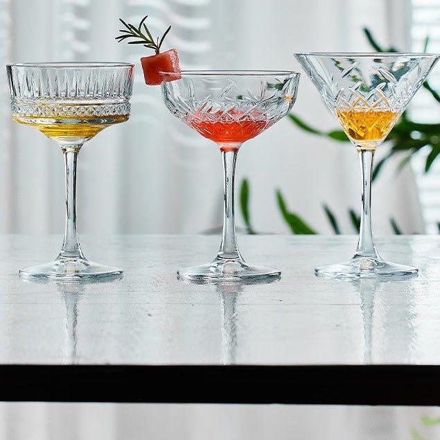 Gemusterte Martini Cocktailgläser | Brehn