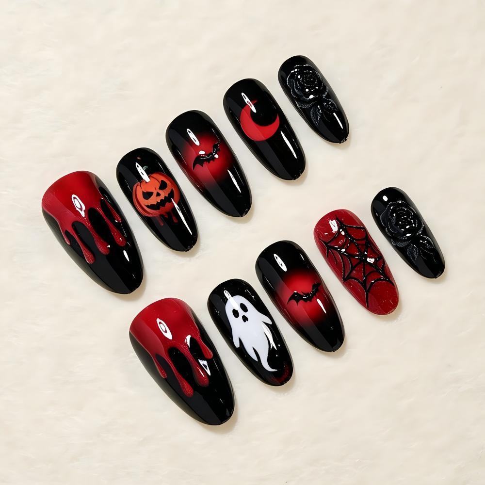 Festliches Halloween-Themen-Nagelkunst-Set Brehn