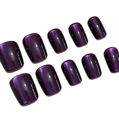 Press-On Nagelset mit elegantem Ombre-Finish und Glitzerakzenten Brehn