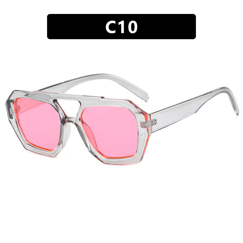Damen geometrische Sonnenbrille aus robustem Kunststoff mit polarisierten Gläsern Brehn