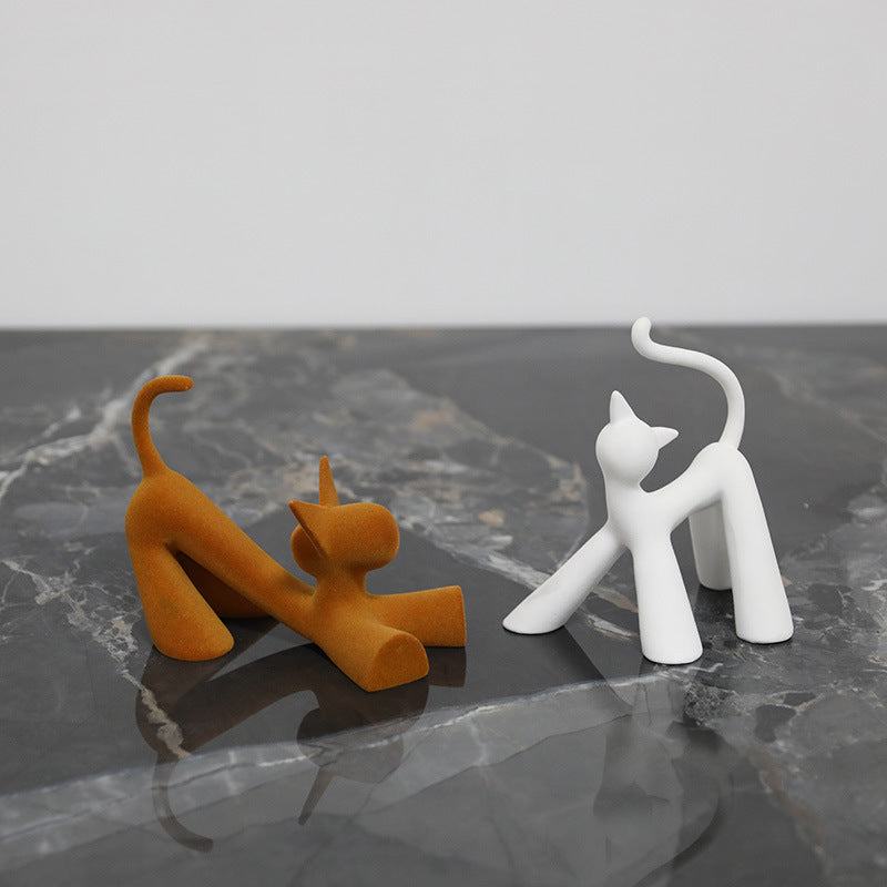 Dekorative Katzenfigur