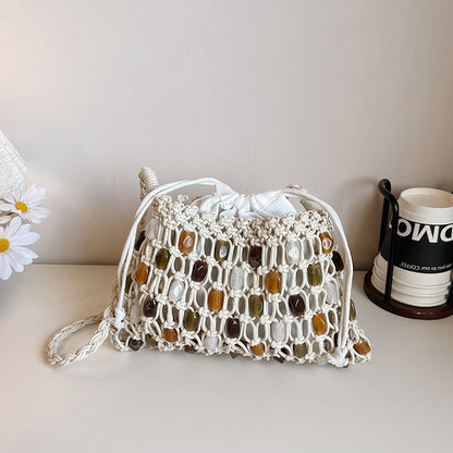Künstlerische Gewebte Strandtasche