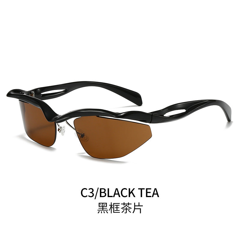 Damen Sportliche Sonnenbrille mit aerodynamischem Rahmen Brehn 1780028486
