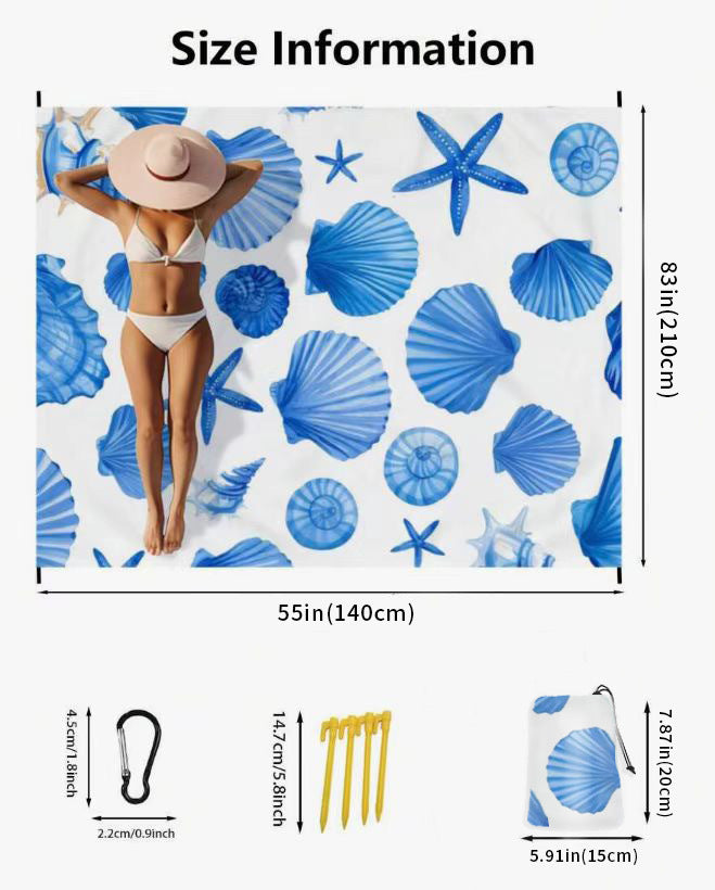 Extra-große tragbare Strandmatte Brehn
