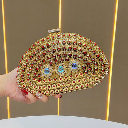Glamouröse Strass Abendtasche