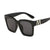 Damen Elegante Oversized-Sonnenbrille mit polarisierenden Gläsern Brehn