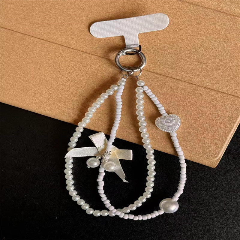 Eleganter Perlen Charm Schlüsselanhänger Brehn 1790135075