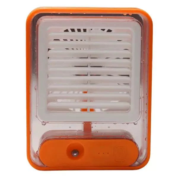 Unisex Einheitsgröße kompakter USB Mikroklima Kühler und flüsterleiser Tischventilator mit transparentem Wassertank und verstellbarem Louver Brehn