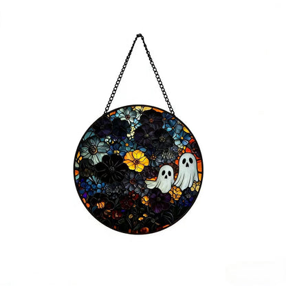 Dekorative Totenkopf Buntglas Wandkunst Brehn