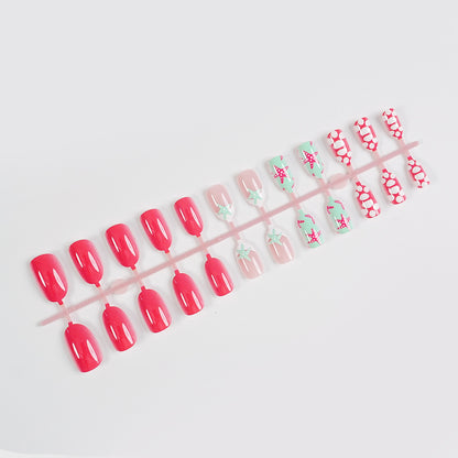 Premium Dekorative Press-On Nagelkunst Set