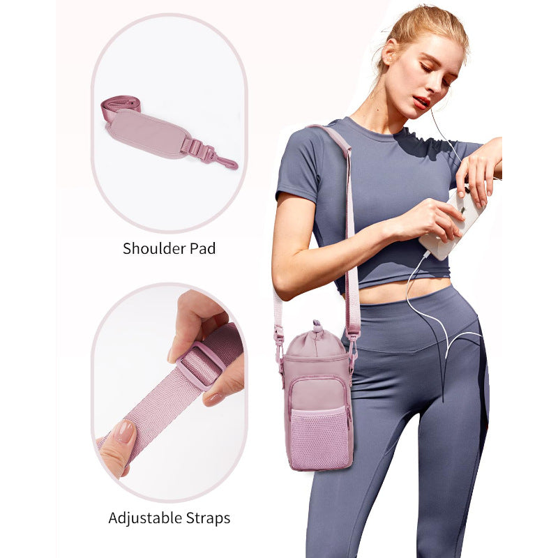 Unisex Wasserflasche mit tragbarem Netzbeutel Brehn