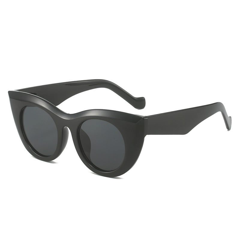Damen Cat-Eye Sonnenbrille mit breitem Rahmen und UV-Schutz Brehn