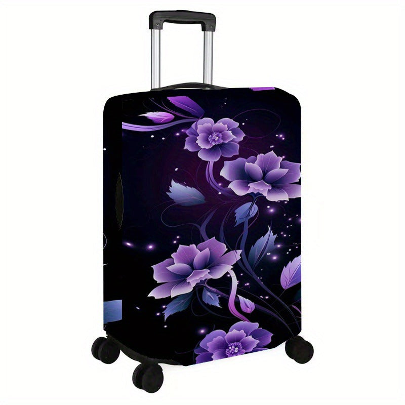 Damen Rollkoffer mit blumigem Dekor und stoßfester Hülle Brehn