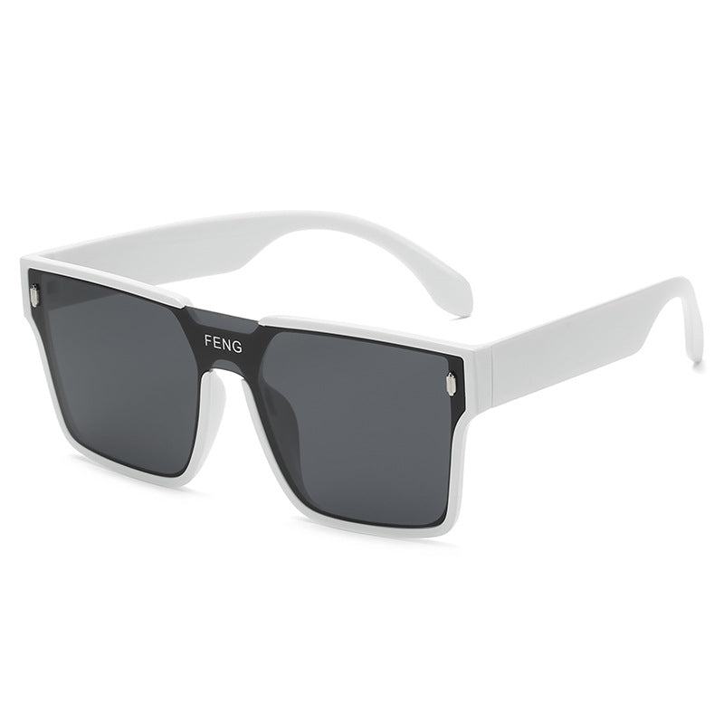 Damen modische quadratische Sonnenbrille mit robustem Kunststoffrahmen Brehn