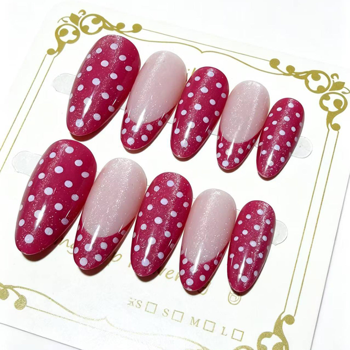 Trendige Spitznagel Press-On Nagelset Brehn