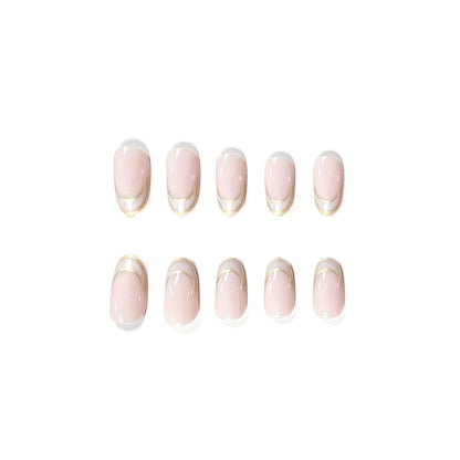 Stylische French Tip Acryl Nagelverstärkungen Brehn
