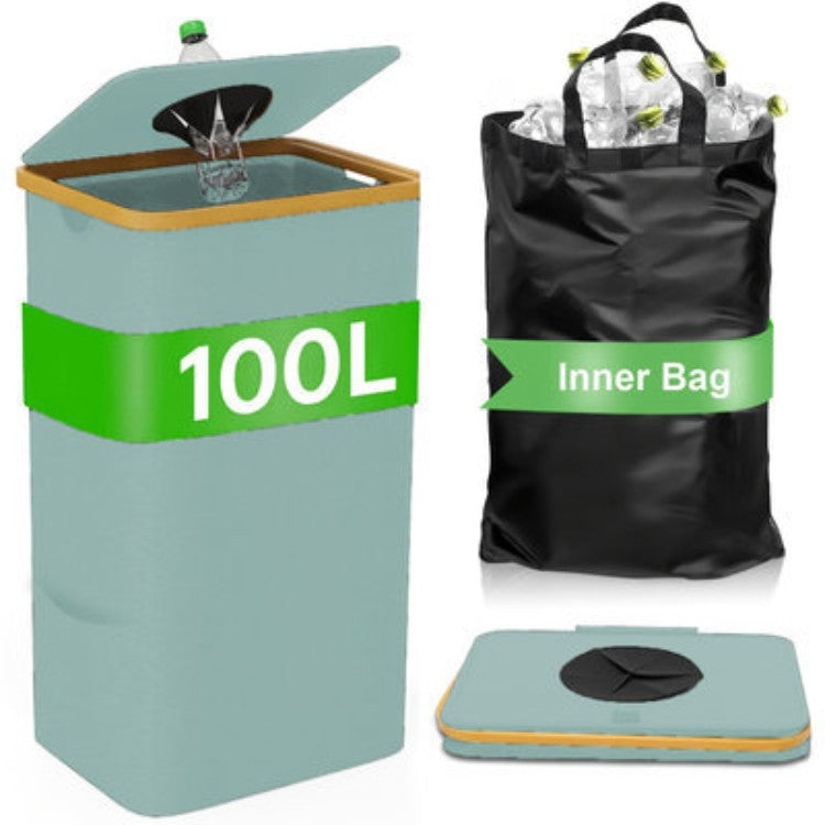 Multifunktionale Wäscheaufbewahrungsbox mit Bambusdeckel Brehn
