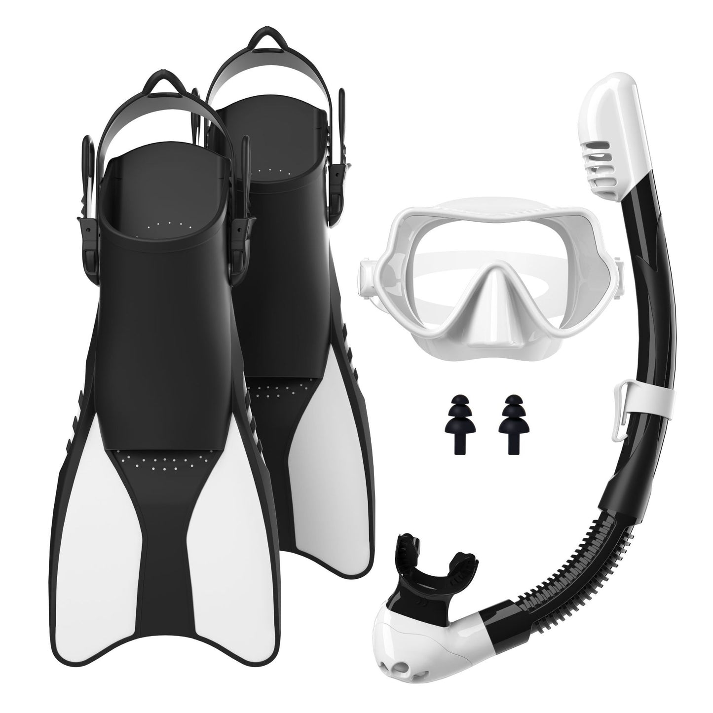 Schnorchelset mit Hochwertigen Flossen und Ergonomischer Tauchmaske Brehn
