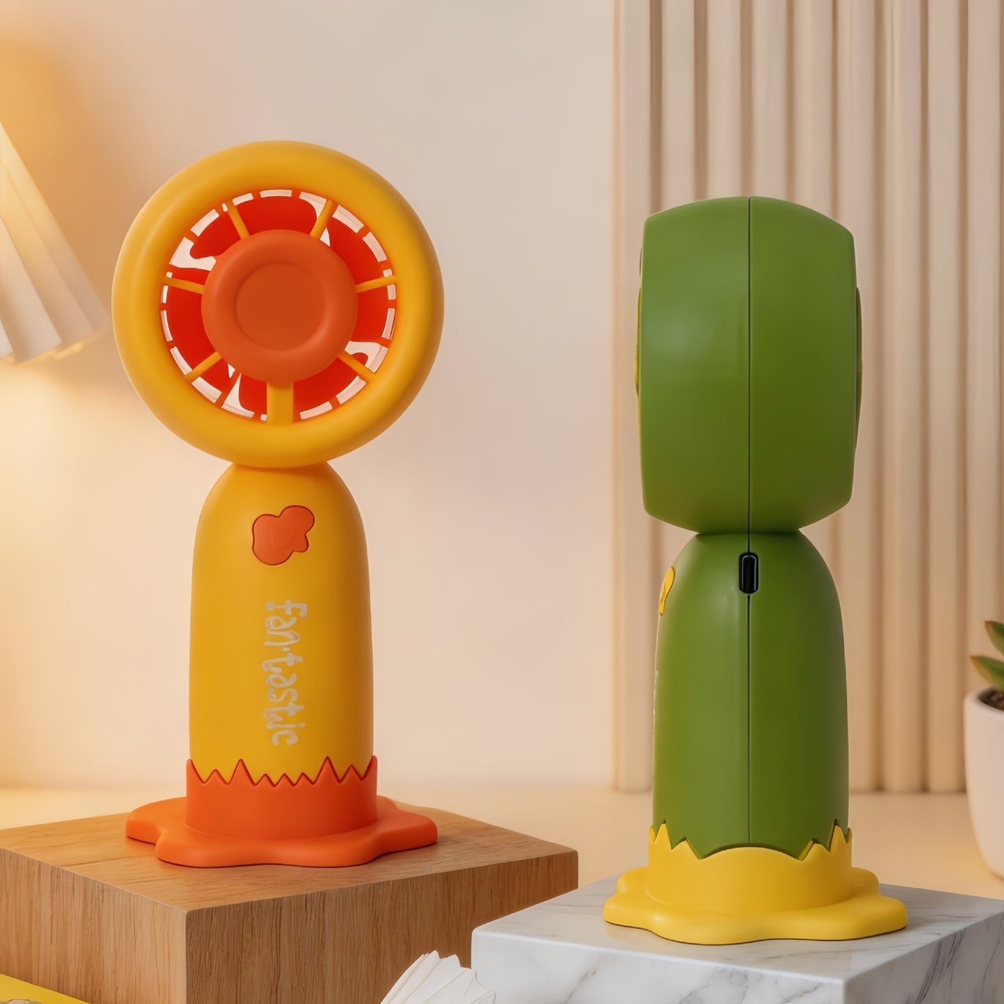 Damen Tragbarer Tischventilator mit lustigem Design und USB-Anschluss Brehn