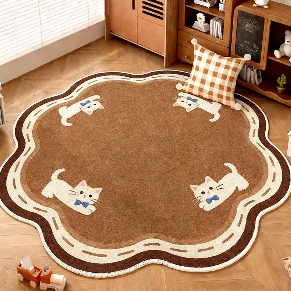 Verspielter Teppich für das Kinderzimmer