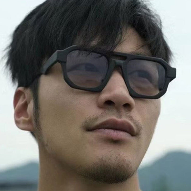 Damen moderne Sonnenbrille mit eckigem Rahmen und UV-Schutz Brehn