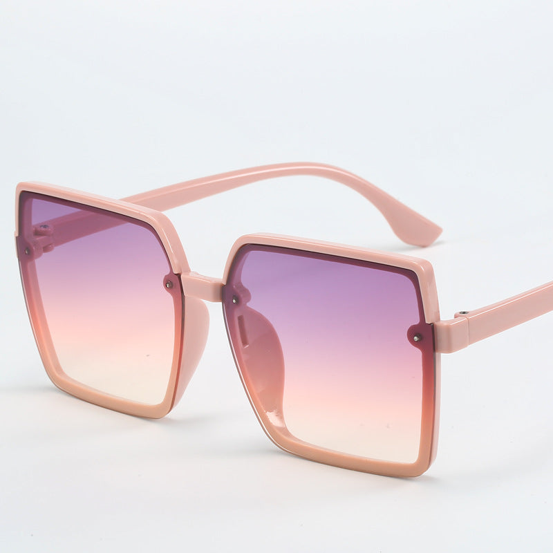 Damen Oversized Sonnenbrille mit quadratischem Rahmen Brehn