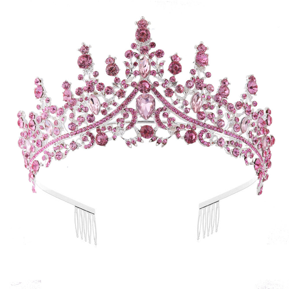 Damen Strass Tiara mit funkelnden Edelsteinen Brehn