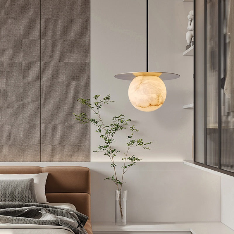 Moderne Marmor Kugel Pendelleuchte