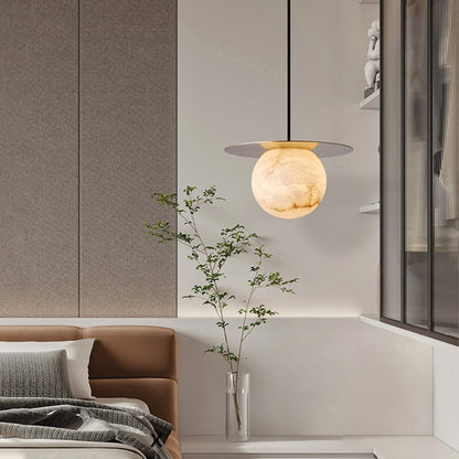 Moderne Marmor Kugel Pendelleuchte