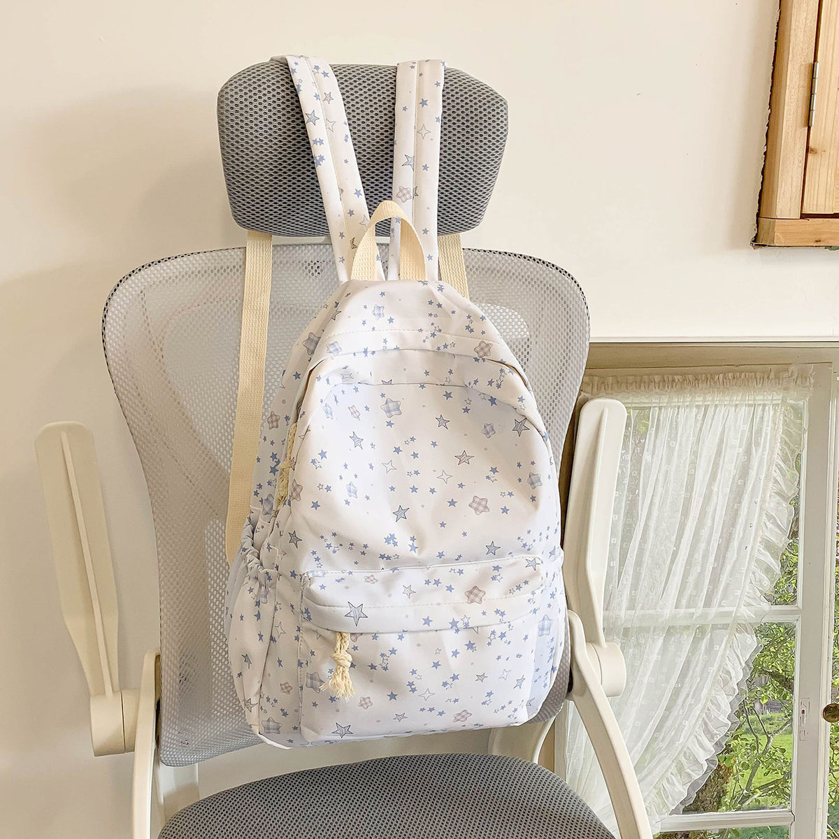 Sternmuster Canvas Rucksack Brehn